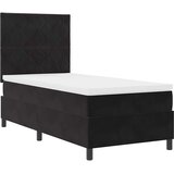  Krevet s opruga kutije s uzglavljem Crna 100 x 200 cm Baršun | shoptok.hr