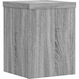 vidaXL Stojalo za rastline 2 kosa siva sonoma 15x15x20 cm inž. les | Shoptok.si