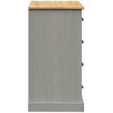  Komoda s ladicama VIGO 113x40x75 cm siva od masivne borovine | Eponuda.com