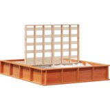  Krevetna konstrukcija Voštano smeđa 140 x 190 cm Masivno drvo | shoptok.hr