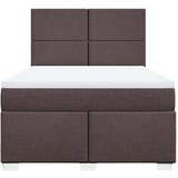 vidaXL Box spring postelja z vzmetnico temno rjava 140x200 cm blago, (21305995) | Shoptok.si