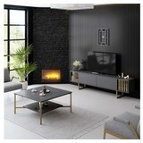 Hanah home TV komoda Gold Line, 180x48x30 cm, antracit-zlatna boja | Eponuda.ba