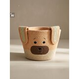 Sinsay Pletena košara za pohranu s motivom psića i ušima | shoptok.hr