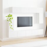  Set TV komoda 5 kom. Bijelo Konstruirano drvo | shoptok.hr