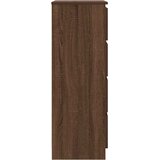  Komoda boja smeđeg hrasta 60 x 35 x 98,5 cm konstruirano drvo | shoptok.hr