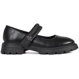 GOODIN Black women's shoes on a flat sole with a metallic application | shoptok.hr