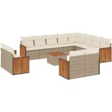 13-dijelni set vrtnih sofa s jastucima poliratan Bež | shoptok.hr