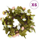  Božićni cvjetni vijenci 6 kom boja pjenušca 215 cm | shoptok.hr
