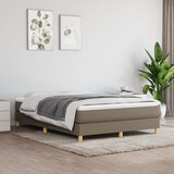 The Living Store Box spring postelja z vzmetnico taupe 140x190 cm blago - Box Spring Postelja, (21513893) Cene