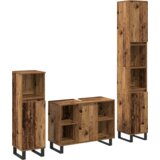 vidaXL 3-delni set kopalniškega pohištva star les oblikovana les | Shoptok.si