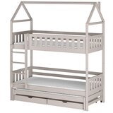 Molarem Home Drveni dječji krevet na kat Iga s tri kreveta i ladicom - kašmir - 200x90 cm - Bez madraca | shoptok.hr