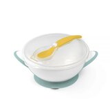 BabyOno Be Active Suction Bowl with Spoon jedilni set za otroke Grey 6 m+ 2 kos Cene
