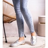 Gemre Silver Metallic Loafers Palinka | Shoptok.si