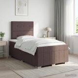  Boxspring krevet s madracem Tamno smeđa 120 x 190 cm Tkanina | shoptok.hr