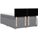  Krevet box spring s madracem svjetlosivi 140x200 cm od tkanine | shoptok.hr