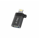 Swissten iPEAX OTG ADAPTER, LIGHTNING / USB-A (ženski), alu, CRNI | shoptok.hr