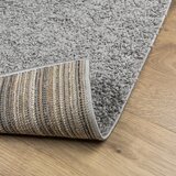  Čupavi tepih PAMPLONA s visokim vlaknima moderni sivi 80x250 cm | shoptok.hr