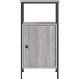  Noćni ormarić siva boja hrasta 41x31x80 cm konstruirano drvo | shoptok.hr
