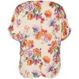 Zizzi Bluza 'VWISMA' zelena / lila / oranžna / off-bela | Shoptok.si