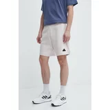 Adidas Kratke hlače Z.N.E moške, bež barva, IR5239