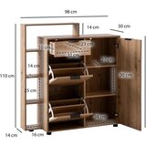 MID.YOU Omara Za Čevlje Sonoma, Videz Hrasta | Shoptok.si