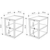 Hanah home echo sapphire oak set stolova