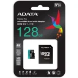 UHS-I U3 MicroSDHC 128GB V30S class 10 + adapter AUSDX128GUI3V30SA2-RA1 memorijska kartica