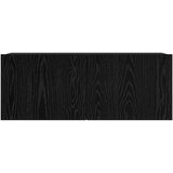  Set TV komoda Zidne 6 pcs Crni hrast 100 x 30 x 30 cm | shoptok.hr
