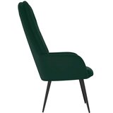  Stolica za opuštanje tamnozelena baršunasta | shoptok.hr
