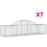 Lučne gabionske košare 7 kom 200x50x40/60 cm pocinčano željezo | shoptok.hr