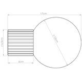Sollux Stenska svetilka HALO rdeča okra IP44, (5000352048) | Shoptok.si