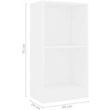 vidaXL Polica za knjige bijela 40 x 24 x 75 cm od konstruiranog drva | shoptok.hr