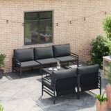 vidaXL Sjedeća garnitura za vrt 6 pcs Antracit 70 x 70.5 x 31.5 cm | shoptok.hr