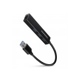 Axagon HMA-GL3A Multiport-Hub USB 3.0 Typ A Gbit-LAN 3x USB-A microSD Wired USB 3.2 Gen 1 (3.1 Gen 1) Type-A Black | shoptok.hr