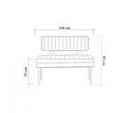 Woody Fashion Vina 1070 1 GreenAtlantic Trpezarijska klupa, Zelena Cijene