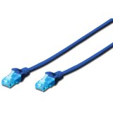 Digitus DK-1512-030/B patchcord kabl 5e U/UTP CCA 3m plavi Cene