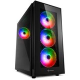  Kućište SHARKOON gaming, TG5 PRO RGB Addressable Full Glass ATX, 4x 120mm LED | Eponuda.ba