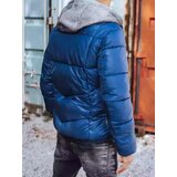 DStreet Kurtka męska pikowana zimowa niebieska | Shoptok.si