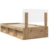  Okvir za krevet Umjetnička hrastovina 90 x 200 cm | shoptok.hr