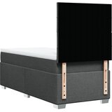  Okvir kreveta s oprugama i madrac tamnosivi 80x200cm od tkanine | shoptok.hr