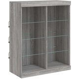  Komoda s LED svjetlima boja sivog hrasta 202x37x100 cm | shoptok.hr