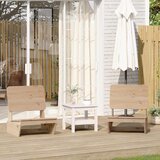 Maison Chic Vrtni stoli - Stol za vrt 2 kosa 60x64x70,5 cm masivni les borovega lesa JS1161, (21877937) | Shoptok.si