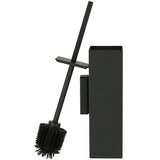 Zack Carvo Garnitura z WC ščetko (Z nosilcem, Nerjavno jeklo, Črna) | Shoptok.si