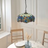 Endon 112195 - Luster na lancu Tiffany DRAGONFLY 1xE27/60W/230V, prečnik 41 cm | Eponuda.com