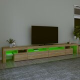 TV ormarić s LED svjetlima boja hrasta sonome 290x36,5x40 cm | shoptok.hr