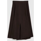 Marisse Brown Skirt With A Slit | ePonuda.com