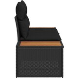  Vrtni kauč Crna 184 x 62 x 85cm poliratan | Eponuda.com