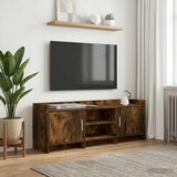 TV ormar 130 x 33 x 47 cm Dimljeni hrast Konstruirano drvo Cene