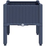  Vrtna sadilica s nogama plava siva 40 x 40 x 42 cm PP | shoptok.hr