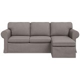 SOFA Sivo-smeđa 215 x 138 x 80 cm Metal Slike